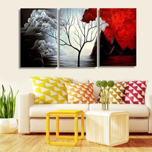 Load image into Gallery viewer, 3 PCS Tree Modern Abstract Landscape Canvas Painting Print Picture Home Art No Frame - SallyHomey Life's Beautiful