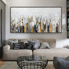Load image into Gallery viewer, 100% Hand Painted Busy City Painting  Modern Art Picture For Living Room Modern Cuadros Canvas Art High Quality