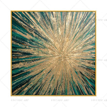 Load image into Gallery viewer, π₯ π₯ 100% Hand Painted Fashion Wall Art Home Decoration Abstract Golden Silver Handpainted Canvas Painting Cuadros Decoracion Salon