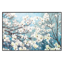 Load image into Gallery viewer, 100% Hand Painted White Flower Trees Oil Painting On Canvas Wall Art Frameless Picture Decoration For Live Room Home Decor Gift