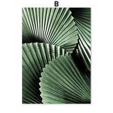 Load image into Gallery viewer, Green Monstera Banana Palm Leaf Wall Art Canvas Painting Nordic Posters And Prints Plants Wall Pictures For Living Room Decor - SallyHomey Life's Beautiful