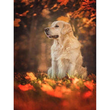 Load image into Gallery viewer, DIY 5D Diamond Painting Golden Retriever Dog Full Round Drill Cross Stitch Diamond Embroidery Animal Mosaic Rhinestones Decor
