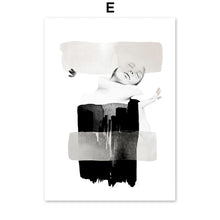 Load image into Gallery viewer, Abstract Fashion Blush Girl Quiet ReminderWall Art Canvas Painting Nordic Posters And Prints Wall Pictures For Living Room Decor - SallyHomey Life's Beautiful