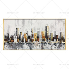 Load image into Gallery viewer, 100% Hand Painted Busy City Painting  Modern Art Picture For Living Room Modern Cuadros Canvas Art High Quality