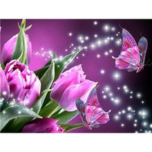 Load image into Gallery viewer, DIY 5D Diamond Painting Flower Butterfly Diamond Embroidery Animal Cross Stitch Kits Mosaic Full Round Drill Rhinestone Decorr - SallyHomey Life's Beautiful