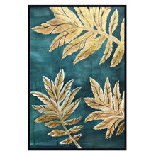 Load image into Gallery viewer, 100% Hand Painted Abstract Golden Leaves Oil Painting On Canvas Wall Art Frameless Picture Decoration For Live Room Home Decor
