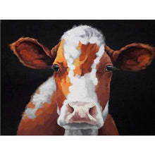 Load image into Gallery viewer, DIY 5D Diamond Painting Cow Cross Stitch Paintings Full Round Diamond Embroidery Farm Animal Mosaic Rhinestone Wall Sticker Gift - SallyHomey Life's Beautiful