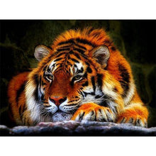 Load image into Gallery viewer, 5D Diamond Painting Tiger Cross Stitch DIY Diamond Embroidery Mosaic Animal Patterns Rhinestone Kits Full Round Drill Home Decor - SallyHomey Life's Beautiful
