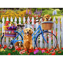 Load image into Gallery viewer, DIY 5D Diamond Painting Animal Diamond Embroidery Golden Retriever Dog Cross Stitch Full Round Drill Picture Mosaic Rhinestone - SallyHomey Life's Beautiful
