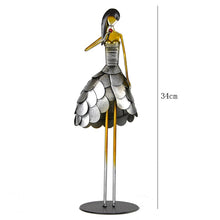 Load image into Gallery viewer, Metal Female band Model Home Decoration Living Room Cafe Showcase Crafts Set Figurines Halloween Christmas Wedding Decor Gift