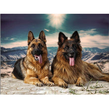Load image into Gallery viewer, Diy 5D Diamond Painting Dog Diamond Embroidery Animal Cross Stitch Full Round Drill Mosaic Rhinestone Home Decor Handmade Gift