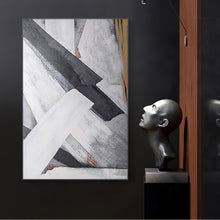 Load image into Gallery viewer, Oil painting canvas black and white lienzos cuadros decorativos pictures abstract moderne painting canvas custom artwork large - SallyHomey Life's Beautiful