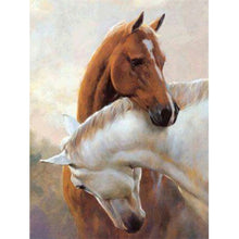 Load image into Gallery viewer, 5D Diamond Painting Horse Animal Mosaic Diamond Embroidery Full Round Drill Cross Stitch DIY Rhinestones Home Decor - SallyHomey Life's Beautiful