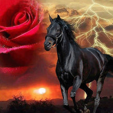 Load image into Gallery viewer, DIY 5D Diamond Painting Horse In Run Full Drill Round Diamond Embroidery Cross Stitch Rhinestone Animal Mosaic Wall Decor Home - SallyHomey Life's Beautiful