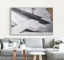 Load image into Gallery viewer, Abstract oil painting tableau black and white canvas painting custom on the wall handpainted bedroom cuadros decoracion salon - SallyHomey Life's Beautiful