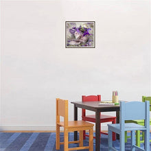 Load image into Gallery viewer, 5D DIY Diamond Painting Cross Stitch Cat Flower Hat Full Round Drill Embroidery Rhinestones Christmas Home Decor