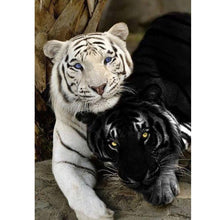 Load image into Gallery viewer, DIY Tiger 5D Diamond Painting Wolf Diamond Embroidery Rhinestones Mosaic Animal Cross Stitch Panda Full Round Drill Home Decor - SallyHomey Life's Beautiful