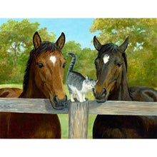 Load image into Gallery viewer, 5D Diamond Painting Farm Animal Truck Dog Cat Cow Diamond Embroidery Cross Stitch Mosaic DIY Full Round Rhinestone Home Decor - SallyHomey Life's Beautiful