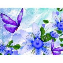 Load image into Gallery viewer, DIY 5D Diamond Painting Butterfly Flower Full Round Rhinestone Diamond Embroidery Animal Mosaic Cross Stitch Kits Decor Home