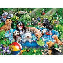 Load image into Gallery viewer, DIY 5D Diamond Painting Dog  Full Round Drill Animal Farm Picture Mosaic Rhinestone Diamond Embroidery Cross Stitch Home Decor - SallyHomey Life's Beautiful