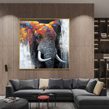 Load image into Gallery viewer, 100% Hand Painted Big Animal Elephant Abstract Painting  Modern Art Picture For Living Room Modern Cuadros Canvas Art High Quality