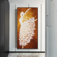 Load image into Gallery viewer, 100% Hand Painted Abstract Dancing Oil Painting On Canvas Wall Art Frameless Picture Decoration For Living Room Home Decor Gift