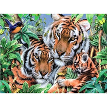 Load image into Gallery viewer, 5D Diamond Painting Tiger Cross Stitch DIY Diamond Embroidery Mosaic Animal Patterns Rhinestone Kits Full Round Drill Home Decor - SallyHomey Life's Beautiful