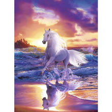 Load image into Gallery viewer, DIY 5D Diamond Painting Horse Full Round Diamond Embroidery Animal Mosaic Picture Cross Stitch Rhinestone Handmade Home Decor - SallyHomey Life's Beautiful