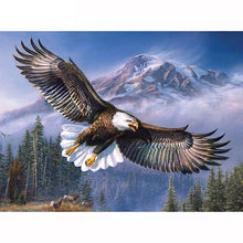 Load image into Gallery viewer, DIY Eagle 5D Diamond Painting Full Round Drill Owl Diamond Embroidery Animal Mosaic Rhinestones Cross Stitch Art Wall Home Decor - SallyHomey Life's Beautiful