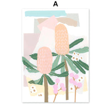 Load image into Gallery viewer, Abstract Leaves Collage Flower Nursery Wall Art Canvas Painting Nordic Posters And Prints Wall Pictures For Living Room Decor - SallyHomey Life's Beautiful