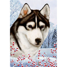 Load image into Gallery viewer, 5D Diamond Painting Dog Animal Mosaic Picture Rhinestone Full Round Diamond Embroidery Cross Stitch Art Christmas Gifts Dogs - SallyHomey Life's Beautiful