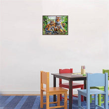 Load image into Gallery viewer, 5D Diamond Painting Tiger Full Round Drill Mosaic Diamond Embroidery Cross Stitch Animal rhinestones DIY Wall Sticker Decor Gift