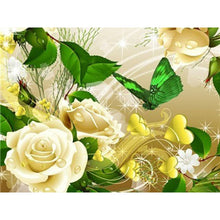 Load image into Gallery viewer, DIY 5D Diamond Painting Butterfly Flower Full Round Rhinestone Diamond Embroidery Animal Mosaic Cross Stitch Kits Decor Home