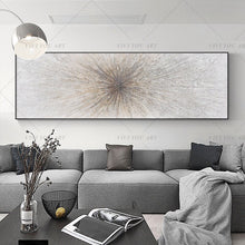 Load image into Gallery viewer,   100% Hand Painted Laser Line Brown Abstract Painting  Modern Art Picture For Living Room Modern Cuadros Canvas Art High Quality