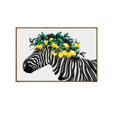 Load image into Gallery viewer, 100% Hand Painted Abstract Zebra Art Oil Painting On Canvas Wall Art Frameless Picture Decoration For Live Room Home Decor Gift
