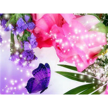 Load image into Gallery viewer, DIY 5D Diamond Painting Butterfly Flower Full Round Rhinestone Diamond Embroidery Animal Mosaic Cross Stitch Kits Decor Home