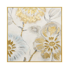 Load image into Gallery viewer, 100% Hand Painted Golden Flowers Art Oil Painting On Canvas Wall Art Frameless Picture Decoration For Live Room Home Decor Gift