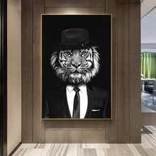 Load image into Gallery viewer, Modern Animal Canvas Art Wall Painting Print on Canvas Classy Tiger And lion Scandinavia Picture for Living Room Home Decoration - SallyHomey Life's Beautiful