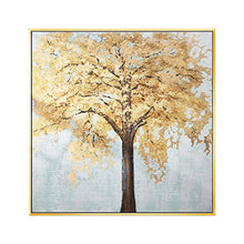 Load image into Gallery viewer, 100% Hand Painted Abstract Golden Tree Painting On Canvas Wall Art Frameless Picture Decoration For Live Room Home Decor Gift