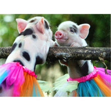 Load image into Gallery viewer, DIY 5D Diamond Painting Cross Stitch Animal Pig Diamond Embroidery Full Round Drill Mosaic Picture Rhinestone Home Decor Gift