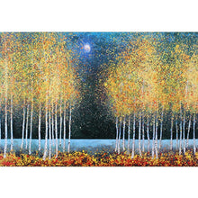 Load image into Gallery viewer, 100% Hand Painted Golden Trees Art Oil Painting On Canvas Wall Art Frameless Picture Decoration For Live Room Home Decor Gift