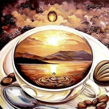 Load image into Gallery viewer, DIY 5D Diamond Painting Flowers Cross Stitch Coffee Cup Full Round Diamond Embroidery Kits Rhinestone Mosaic Home Decor Wall Art