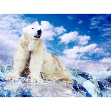Load image into Gallery viewer, DIY 5D Diamond Painting Polar Bear Full Round Drill Diamond Embroidery Cross Stitch Mosaic Animal Picture Rhinestone Home Decor - SallyHomey Life's Beautiful
