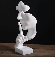 Load image into Gallery viewer, Silence Is A Gold Figure Abstract Crafts Ornaments Living Room Tv Cabinet Wine Cabinet Home Resin Crafts Home Decoration