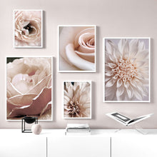 Load image into Gallery viewer, Pink Dahlia Close Up Poster Blooming Rose Nordic Posters And Prints Wall Art Canvas PaintingWall Pictures For Living Room Decor - SallyHomey Life's Beautiful