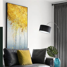 Load image into Gallery viewer, 100% Hand Painted Abstract Golden Trees Painting On Canvas Wall Art Frameless Picture Decoration For Live Room Home Decor Gift - SallyHomey Life's Beautiful