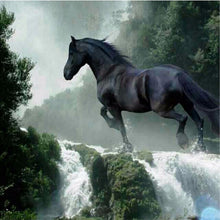 Load image into Gallery viewer, DIY 5D Diamond Painting Horse In Run Full Drill Round Diamond Embroidery Cross Stitch Rhinestone Animal Mosaic Wall Decor Home - SallyHomey Life's Beautiful