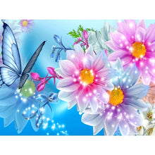 Load image into Gallery viewer, DIY 5D Diamond Painting Butterfly Flower Full Round Rhinestone Diamond Embroidery Animal Mosaic Cross Stitch Kits Decor Home