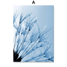 Load image into Gallery viewer, Blue Clover Dandelion Succulent Plants Wall Art Canvas Painting Nordic Posters And Prints Wall Pictures For Living Room Decor - SallyHomey Life's Beautiful
