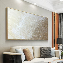 Load image into Gallery viewer, 100% Hand Painted  White  Sandy Gray Abstract Dreamlike Shading Method Oil Painting Canvas Handmade Painted Home Decor Artwork